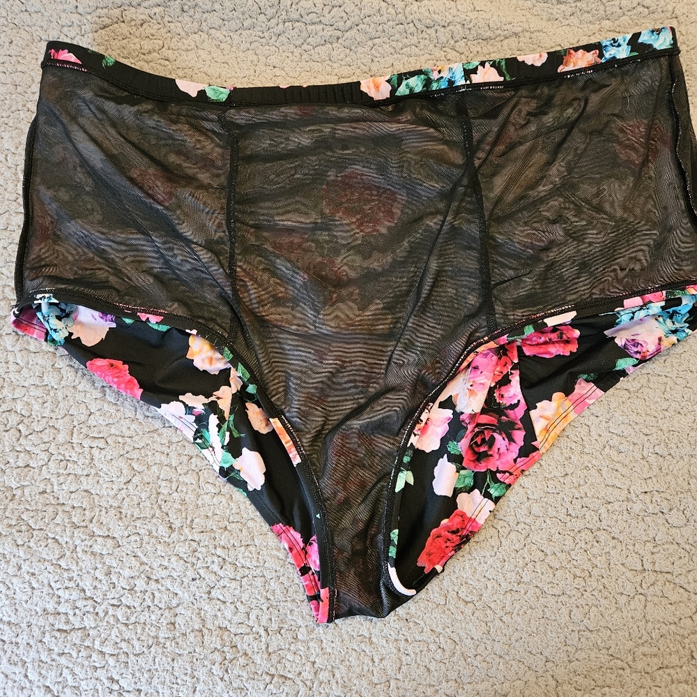 NWT Torrid Floral High Waist Swim Bottoms Size 4 - Picture 5 of 7